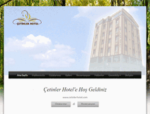 Tablet Screenshot of cetinlerhotel.com